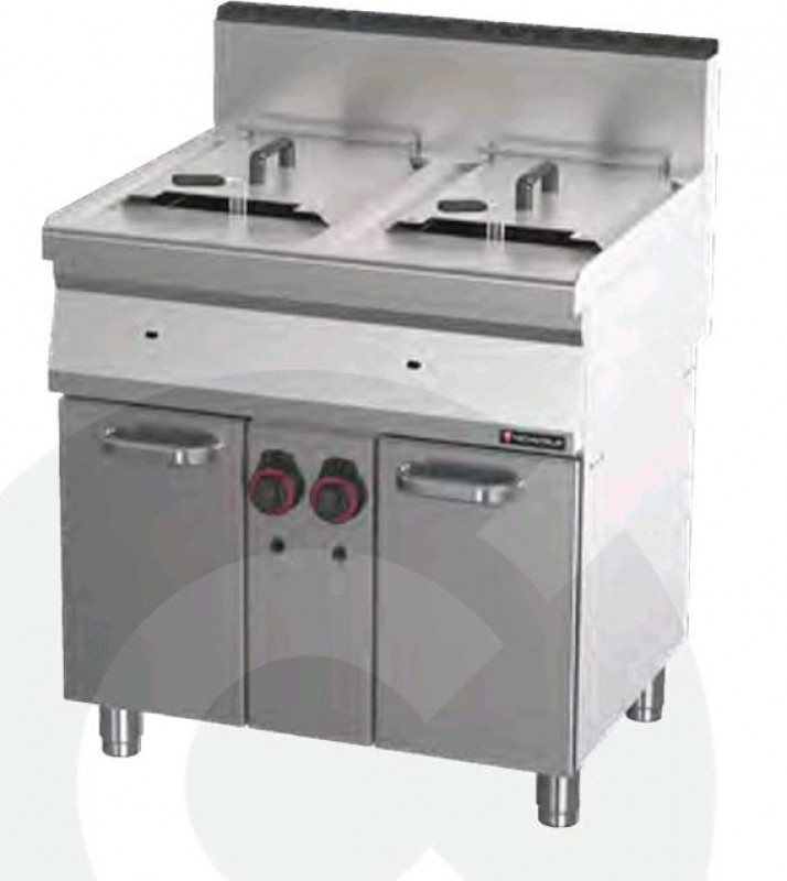 friteuse professionnelle à gaz double toulon