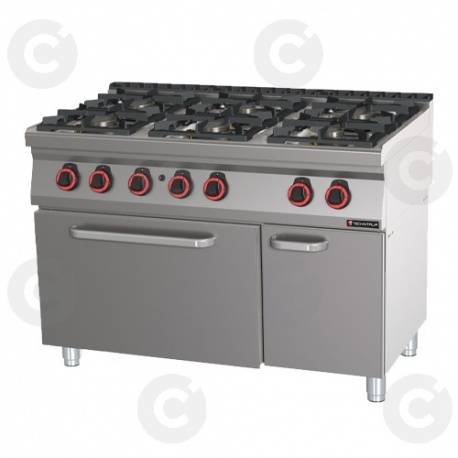 cuisinière 6 feux gaz et four bouche du rhône